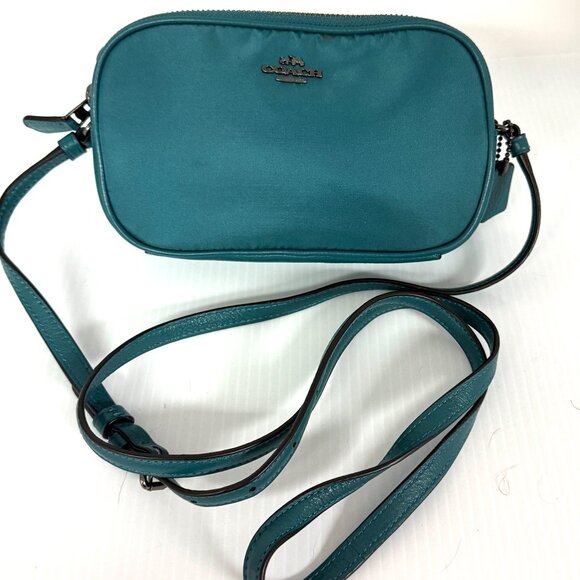 Mini teal coach crossbody - Picture 3 of 6